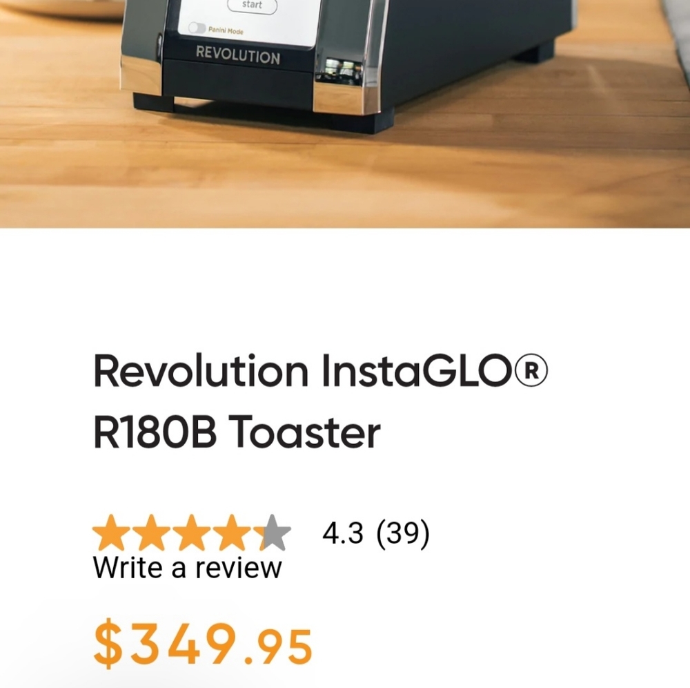 Revolution instaGLO Toaster